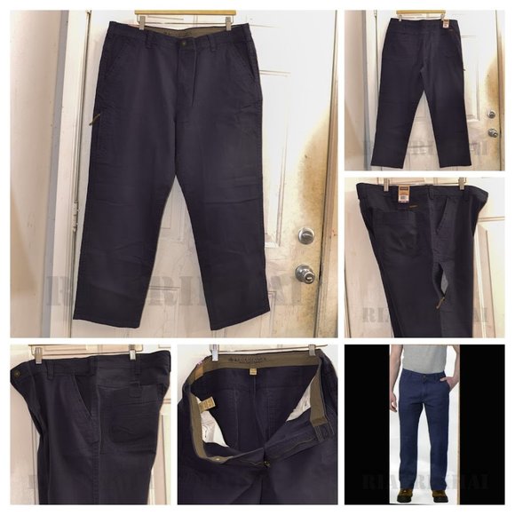 BLUE (NAVY) NWT Men's stretch Canvas pant Legendary Outfitters - Picture 1 of 9